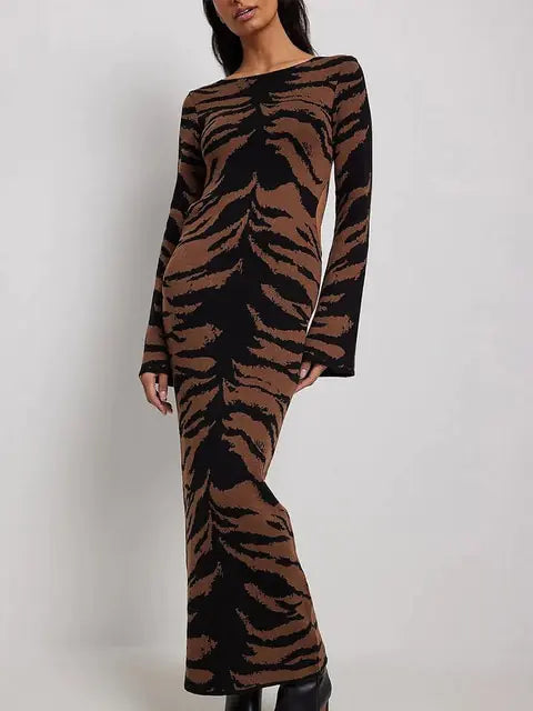 Form-Fitting Knit Bodycon Dress with Stretch Fabric for a Perfect Fit