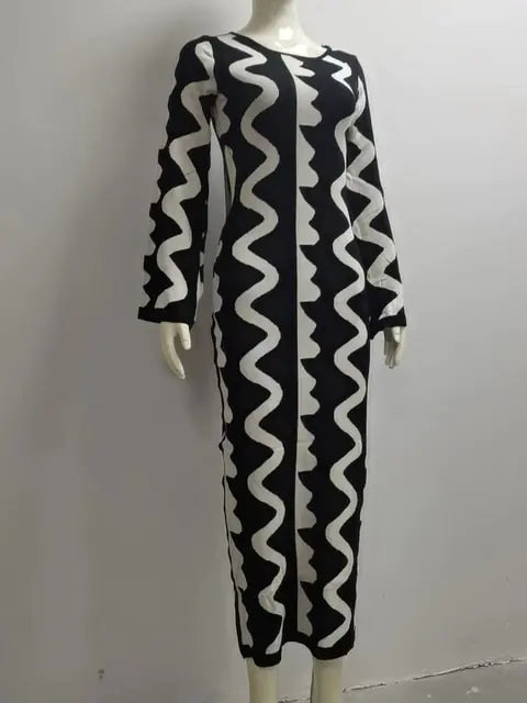 Form-Fitting Knit Bodycon Dress with Stretch Fabric for a Perfect Fit