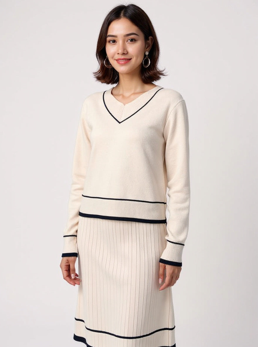 Knit Sweater & Skirt Set