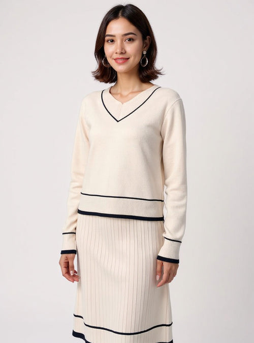 Knit Sweater & Skirt Set