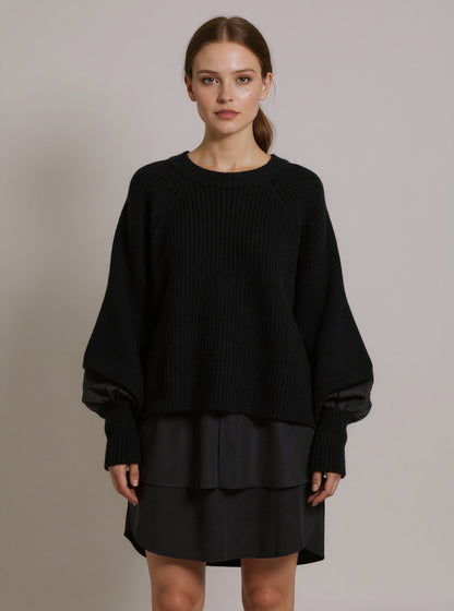 Layered Knit Sweater Set