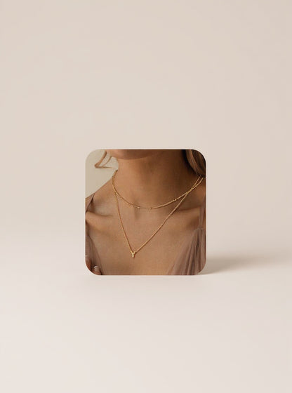 Layered Initial Necklace