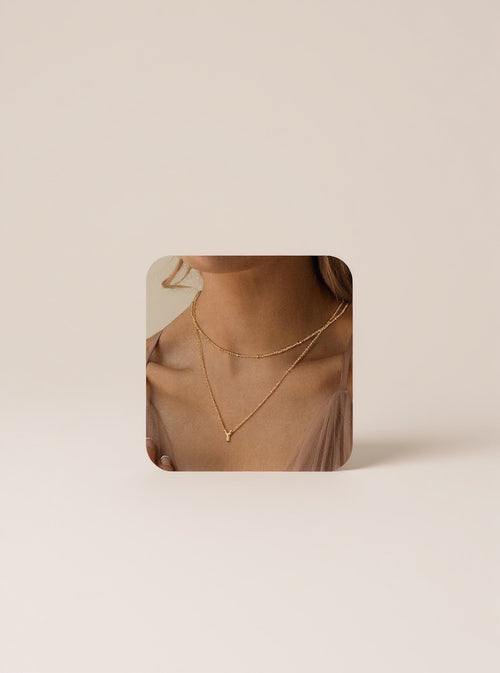 Layered Initial Necklace
