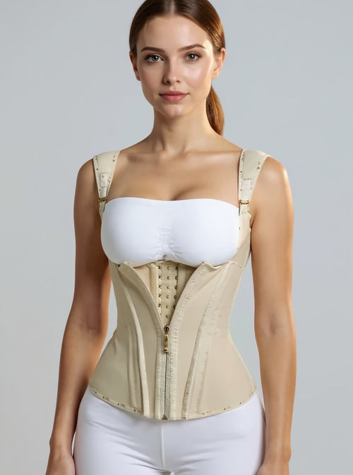 Zip-Front Waist Cincher