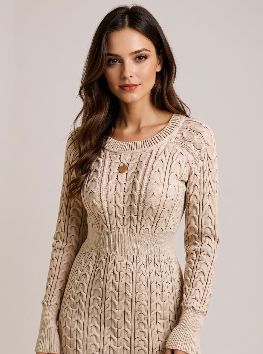 Twist Knit Bodycon Dress