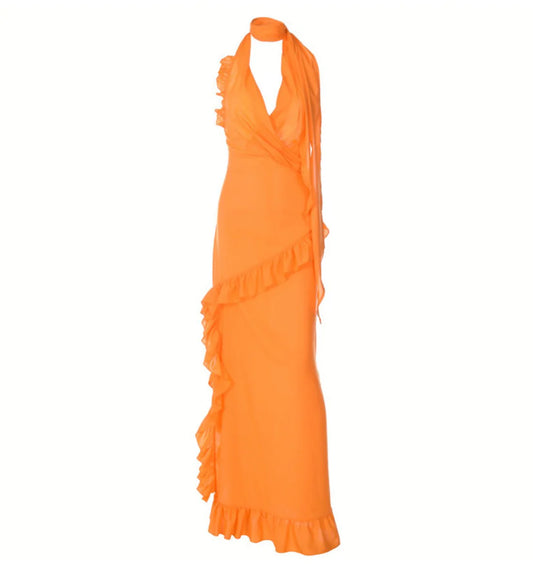 Elegant Rosalie Maxi Dress with Flowing Silhouette and Refined Details