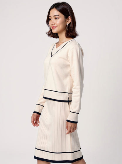 Knit Sweater & Skirt Set, view 3