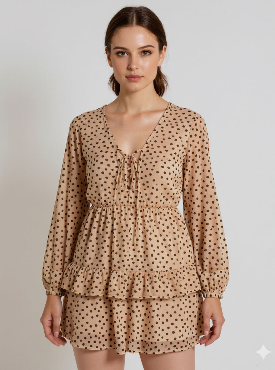 Leopard Print Chiffon Dress