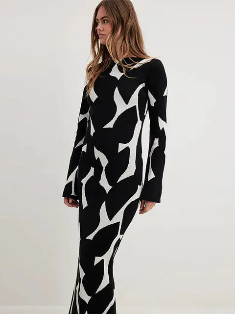 Form-Fitting Knit Bodycon Dress with Stretch Fabric for a Perfect Fit
