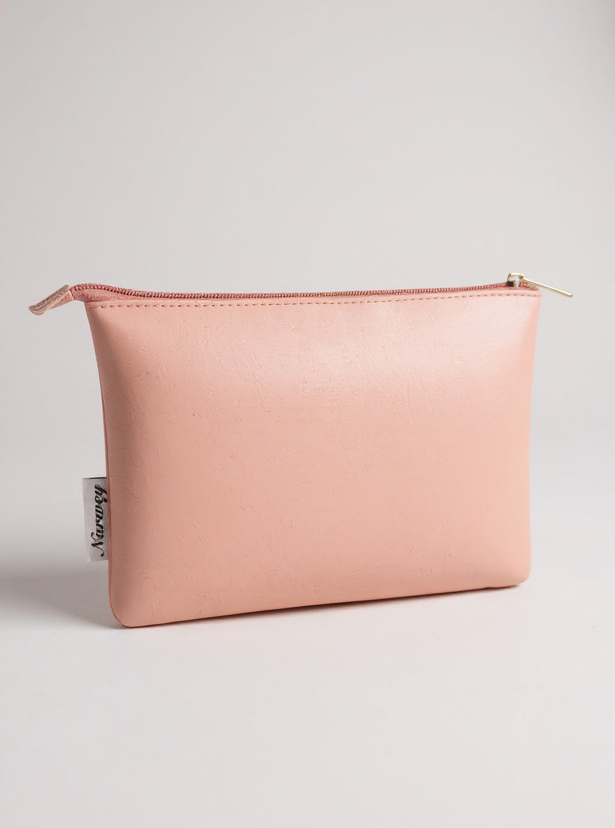 Faux Leather Cosmetic Pouch, view 3