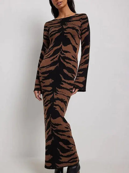 Form-Fitting Knit Bodycon Dress with Stretch Fabric for a Perfect Fit