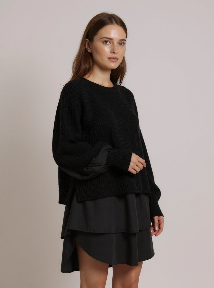 Layered Knit Sweater Set, view 2