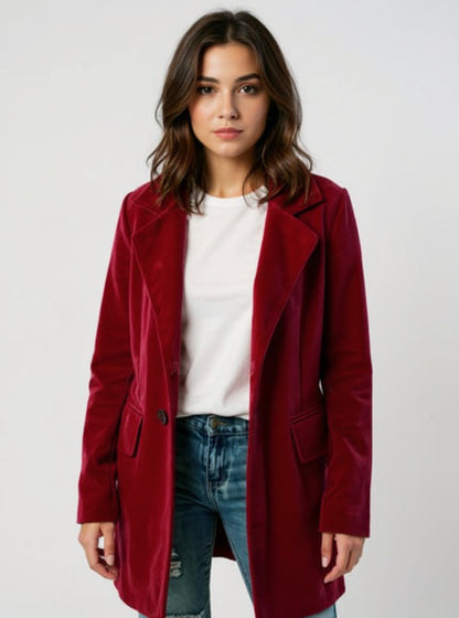 Velvet Midi Jacket, view 2
