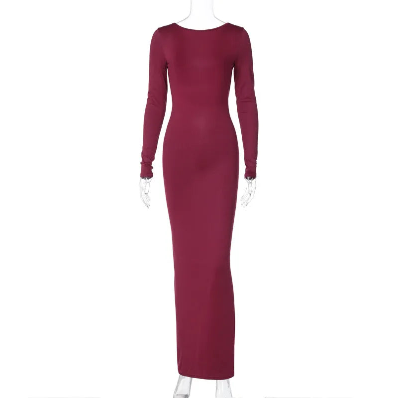 Elegant Backless Pleated Dress with Crumple Detail and Milk Silk Fabric