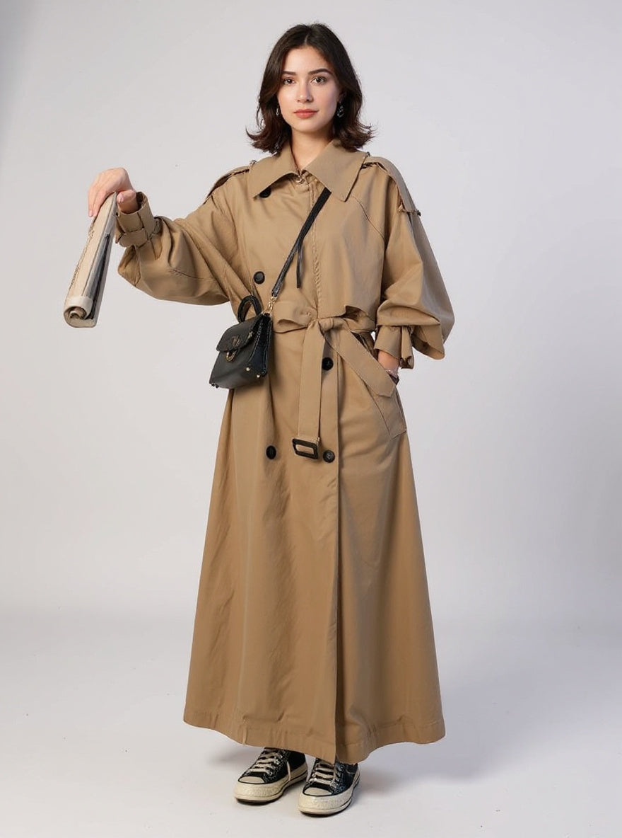 Mid-Length Trench Coat, view 2