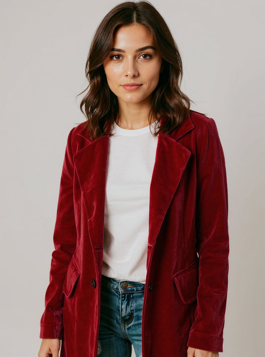 Velvet Midi Jacket