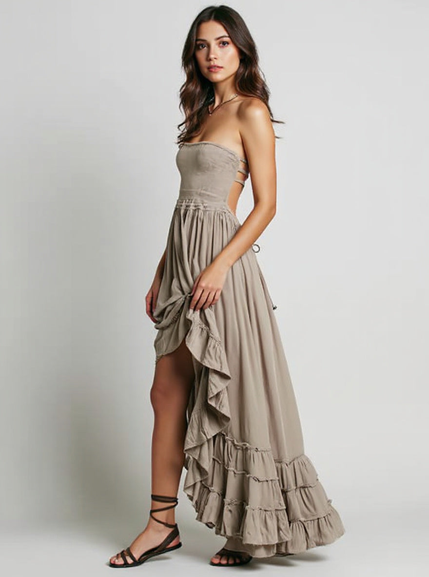 Ruffle Strap Beach Dress, view 2