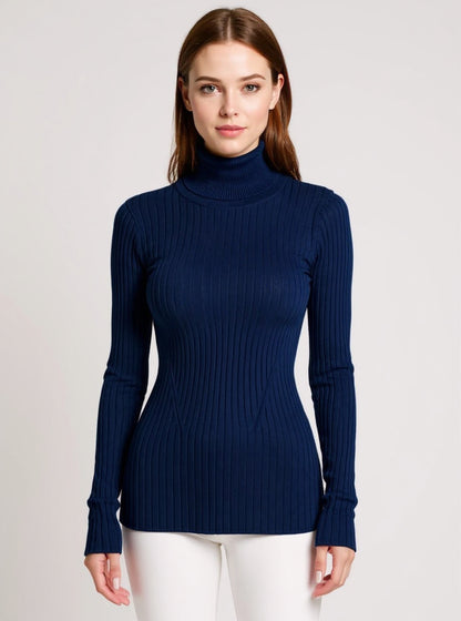Ribbed Turtleneck Sweater, view 4