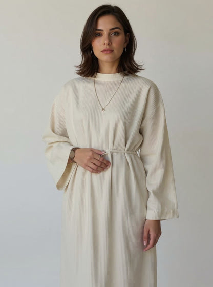 Lace-Up Knit Dress, view 3