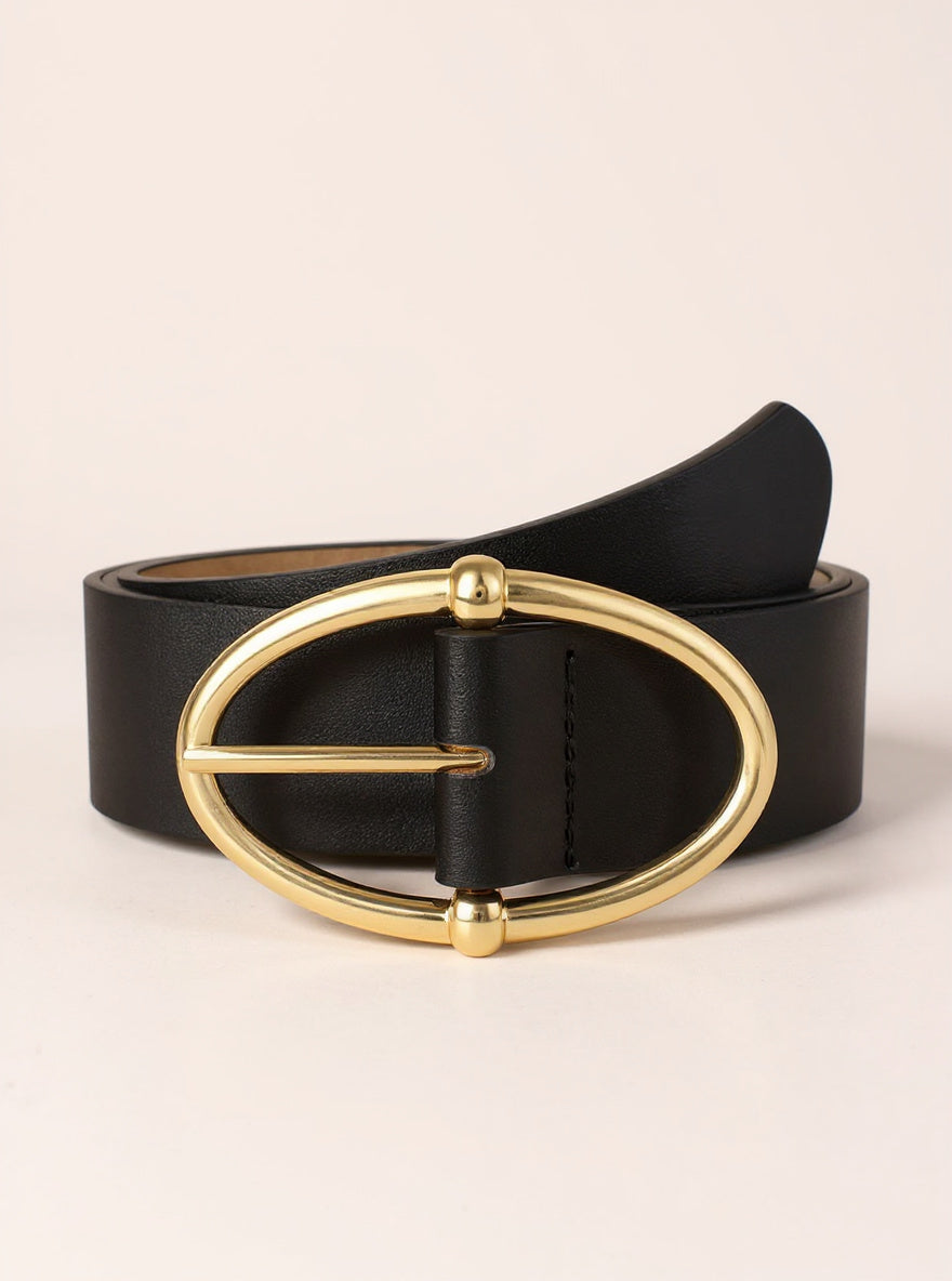 Faux Leather Waist Belt