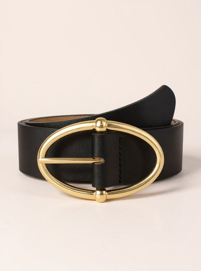 Faux Leather Waist Belt