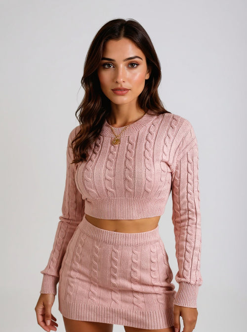 Twist Knit Two-Piece Set