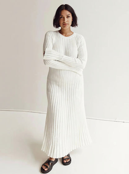Ribbed Knit Maxi Dress, view 2