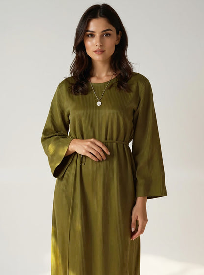 Lace-Up Knit Dress