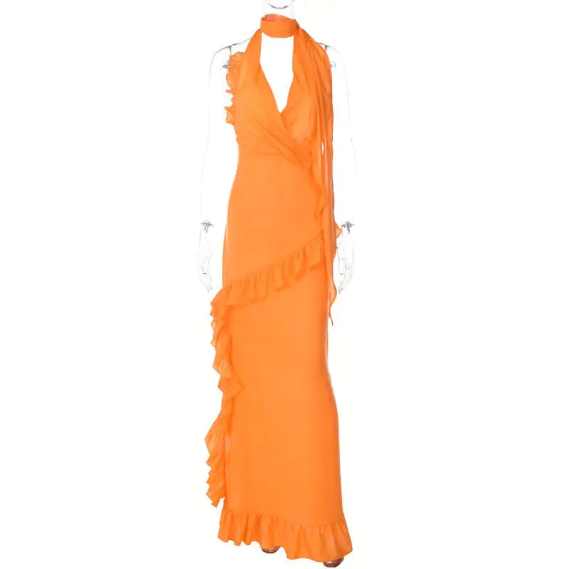 Elegant Rosalie Maxi Dress with Flowing Silhouette and Refined Details