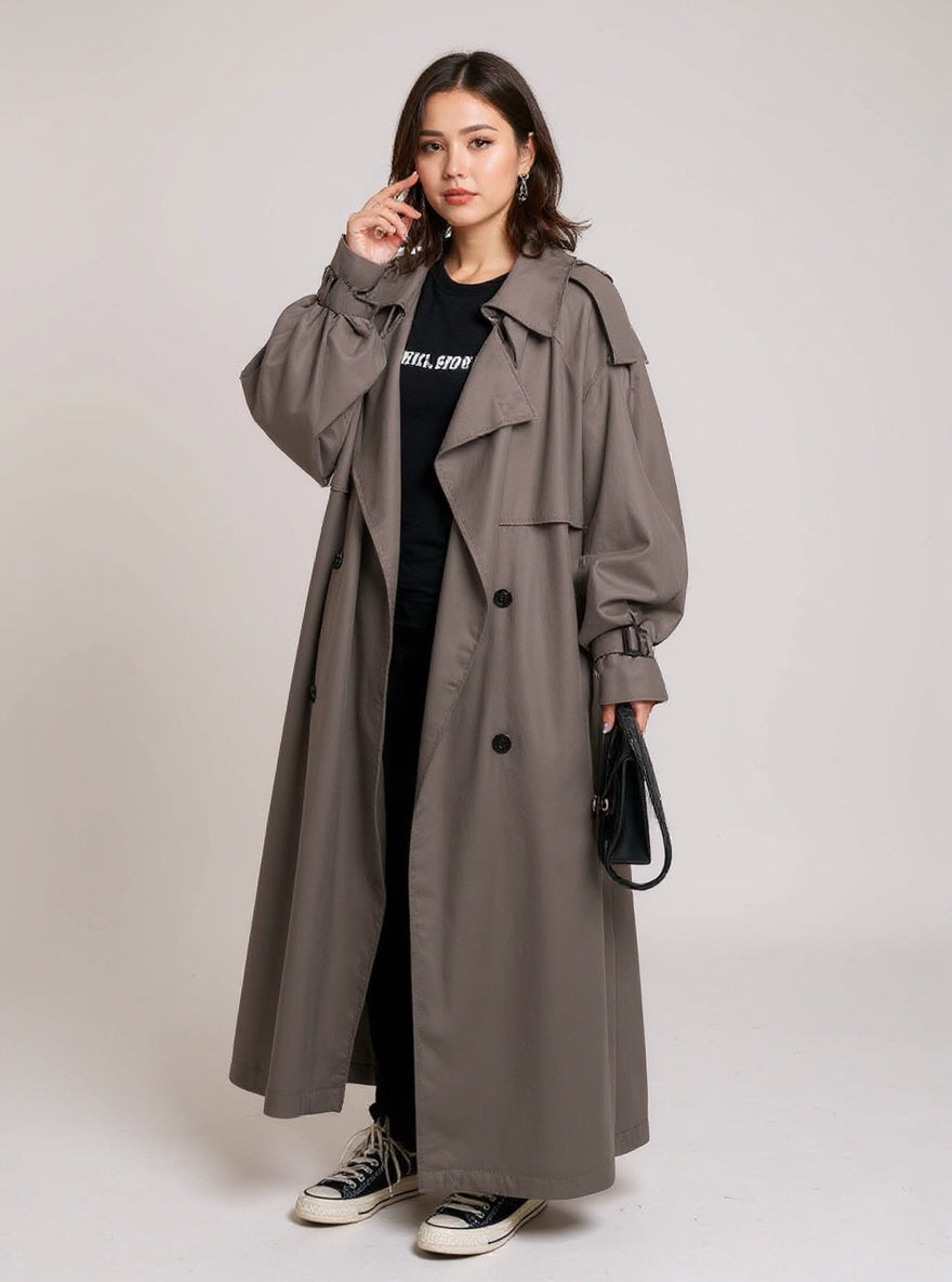 Mid-Length Trench Coat, view 3