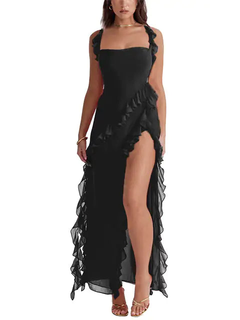 Elegant Osveci Ruffle Dress with Flattering Fit and Delicate Details