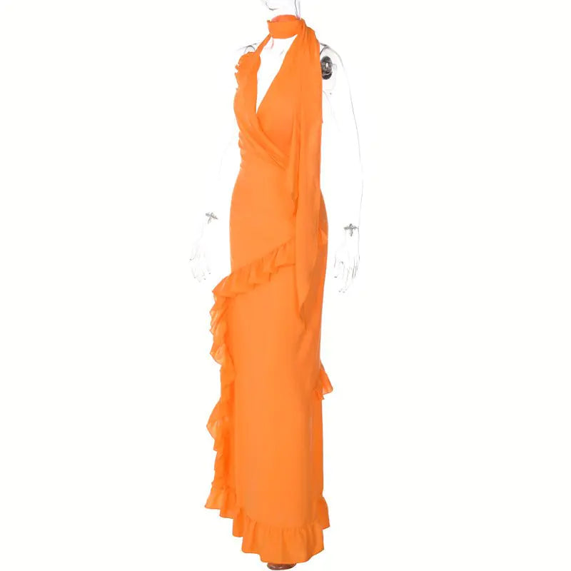 Elegant Rosalie Maxi Dress with Flowing Silhouette and Refined Details