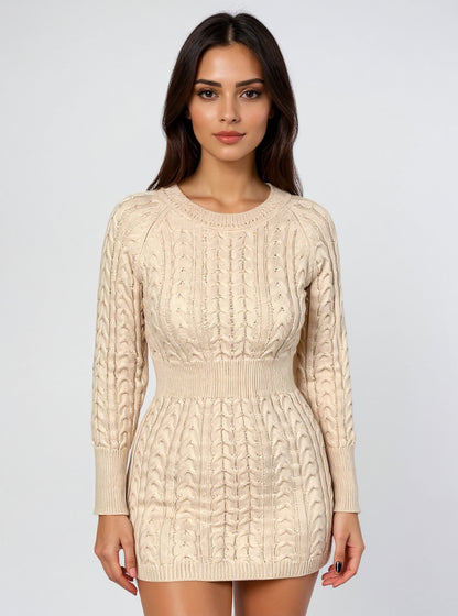Twist Knit Bodycon Dress, view 3