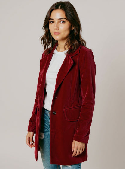 Velvet Midi Jacket, view 3