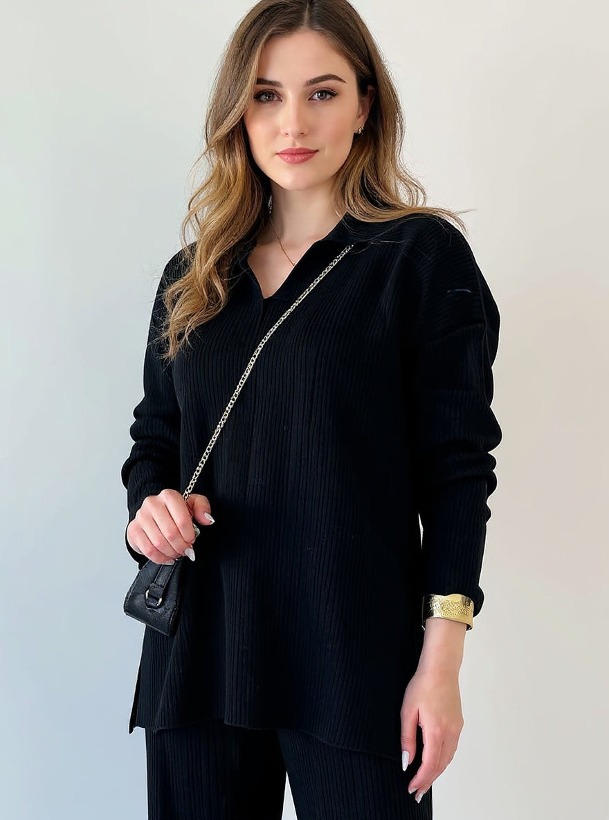 Loose Knit Two-Piece Set, view 3