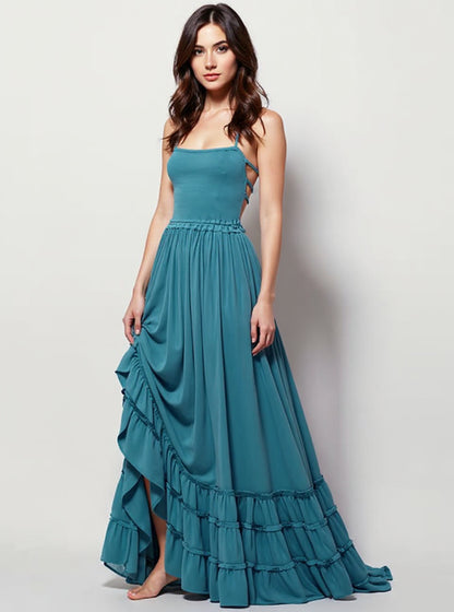 Ruffle Strap Beach Dress, view 3