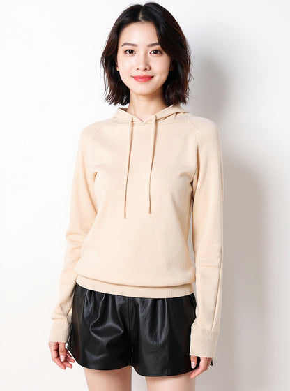 Hooded Knit Pullover, view 5