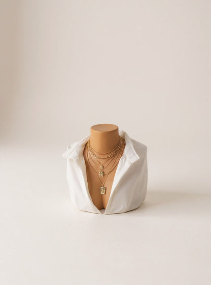 Layered Gold-Tone Chain Necklace
