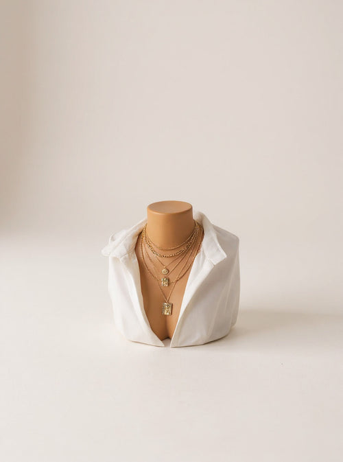 Layered Gold-Tone Chain Necklace
