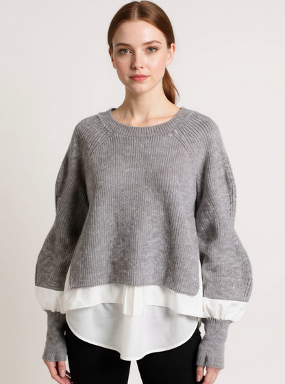 Layered Knit Sweater Set, view 3