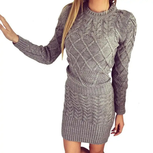 Comfy Winter Knit Dress with Soft Fabric and Flattering Fit